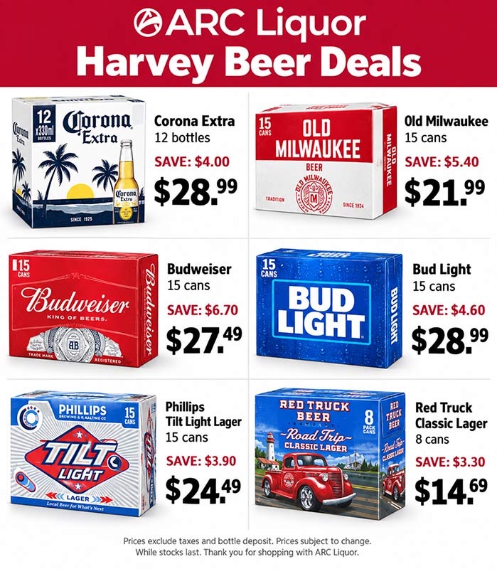 ARC Liquor monthly Beer Specials
