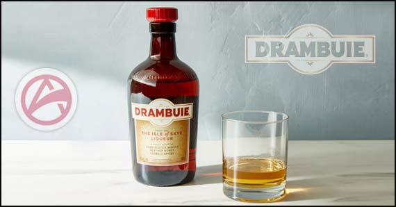 pic of a bottle of Drambuie Whisky Liquor for the Vernon Arc Liquor Store 'Product of the Month' section.