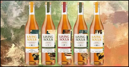 collection of Living Souls Bottles of Whisky