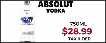 Absolut Vodka – 750ml