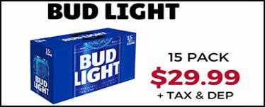  Bud Light – 15 Pack